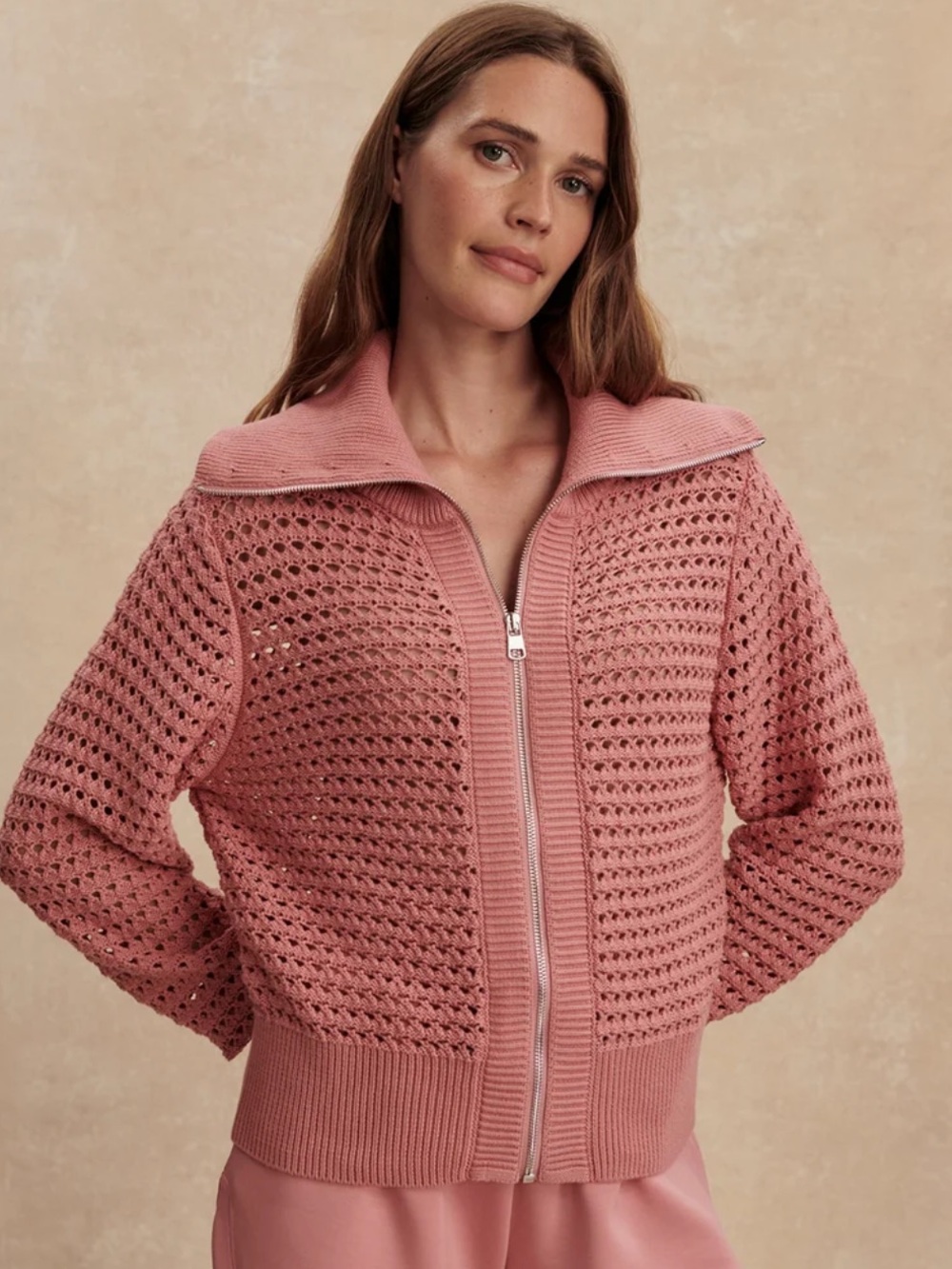 Varley Eloise Zip Up Cardigan
